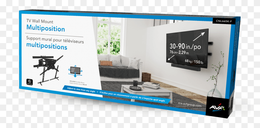 1640x750 Avf Multi Position Tv Wall Mount, Advertisement, Poster, Flyer HD PNG Download