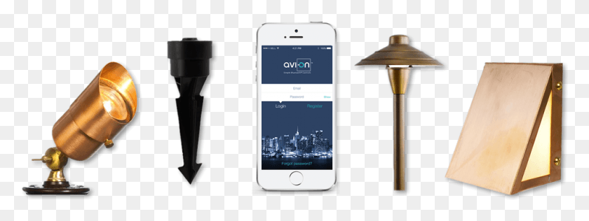 987x325 Avi On Outdoor Lighting Control System Allows You To Iphone, Mobile Phone, Phone, Electronics HD PNG Download