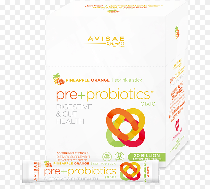 692x755 Avisae Pre Probiotics Pixie Love Your Gut Pre Probiotic, Advertisement, Poster, Food Sticker PNG