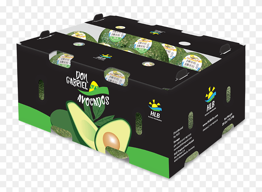 757x555 Avocado Hass Carton, Plant, Label, Text HD PNG Download