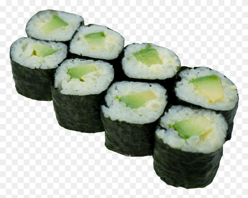 829x650 Avocado Roll Photos Avocado And Cucumber Maki, Sushi, Food, Egg HD PNG Download