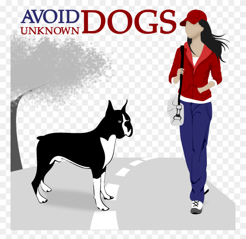 769x755 Avoid Unknown Dogs Boxer Dog Vector Free, Person, Human, Doctor HD PNG Download