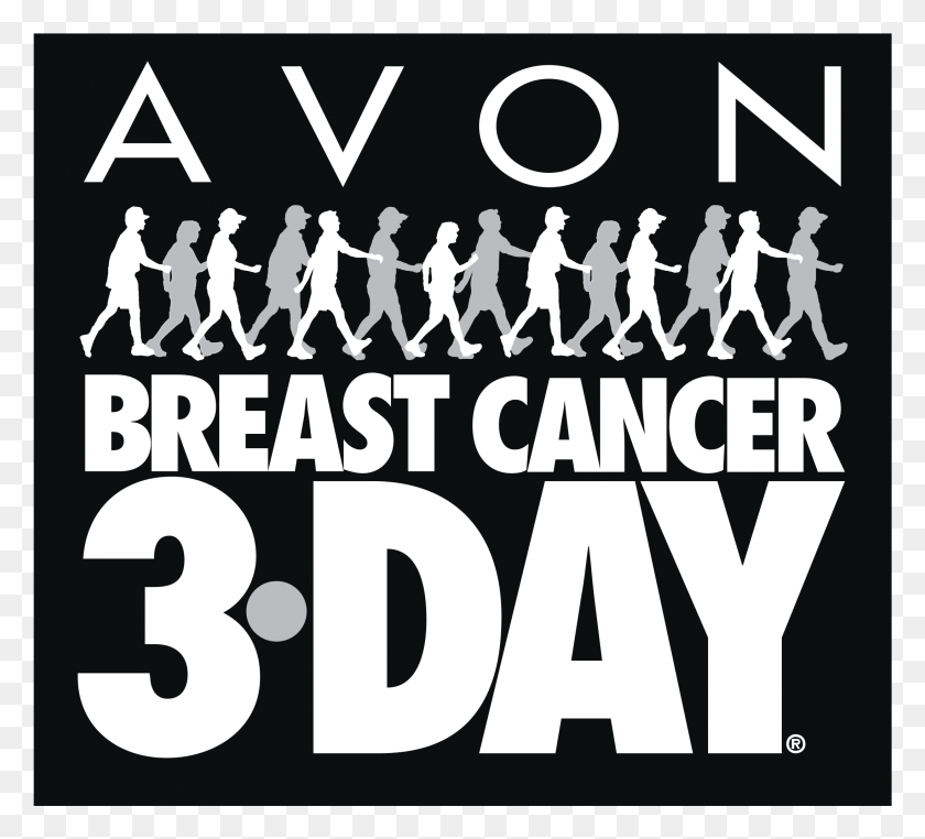 2191x1973 Descargar Png Avon Breast Cancer 3 Day Logo, Texto, Número, Símbolo Hd Png