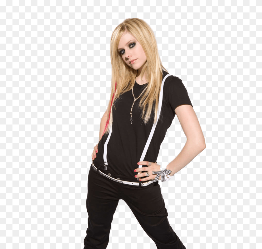 800x800 Avril Lavigne, Accessories, Suspenders, Person, Pants Transparent PNG