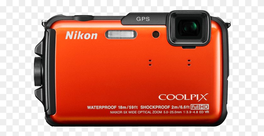 628x374 Aw110 Front Nikon Coolpix, Camera, Electronics, Digital Camera HD PNG Download