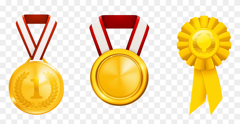 4736x2288 Award Clipart Medal Clipart Gold Medal, Gold, Trophy, Dynamite HD PNG Download