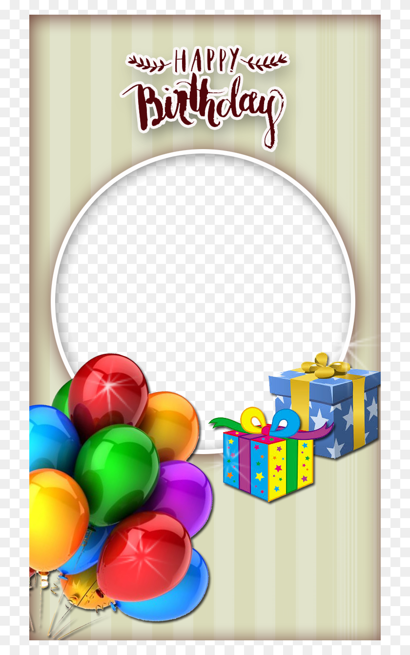 720x1280 Awesome Birthday Frame Birthday Wish Photo Frame, Graphics, Ball HD PNG Download