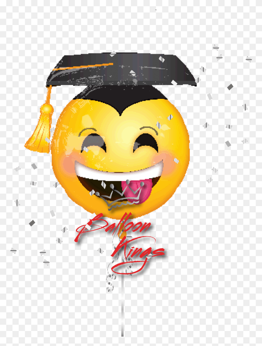 953x1281 Descargar Png Awesome Grad Face Globos De Emojis Para Graduacion, Graduación, Gráficos Hd Png