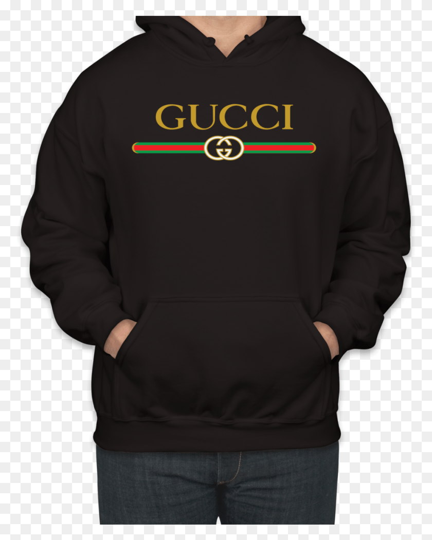 923x1173 Awesome Gucci Logo Print Unisex Hoodie Gucci, Clothing, Apparel, Sweatshirt HD PNG Download