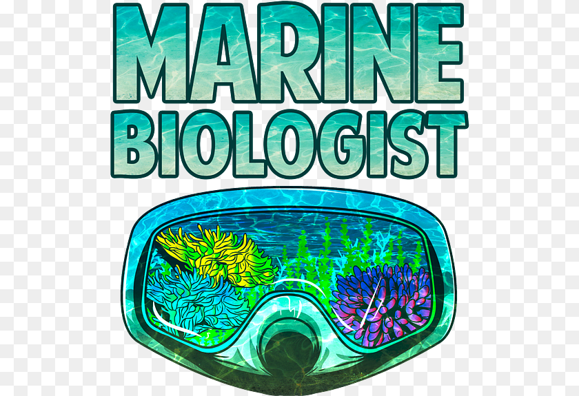 522x575 Awesome Marine Biologist Underwater Biology Fleece Blanket Diving Mask, Accessories, Goggles, Advertisement, Poster PNG