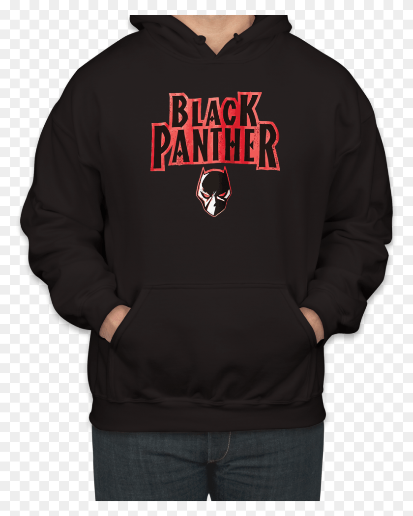 923x1173 Awesome Marvel Black Panther Mask Unisex Hoodie Black Panther, Clothing, Apparel, Sweatshirt HD PNG Download