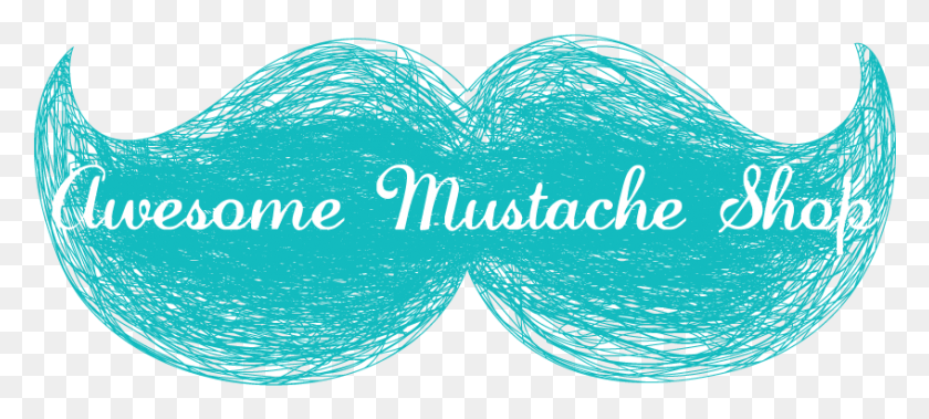 847x347 Awesome Mustache Shop Graphic Design, Text, Light, Graphics HD PNG Download