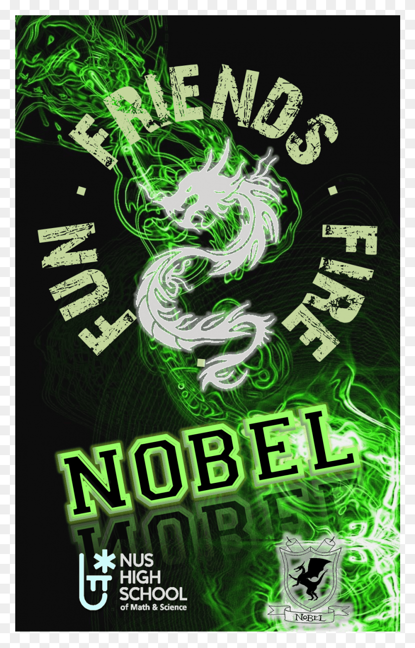 939x1505 Awesome Nobel Graphic Design, Dragon, Poster, Advertisement HD PNG Download