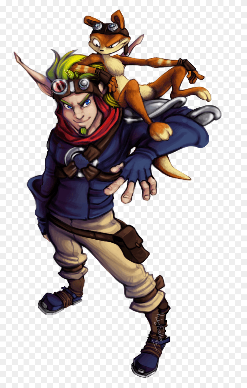 754x1258 Awesome Piece Of Jak And Daxter Fan Art Jak And Daxter, Person, Human, Comics HD PNG Download