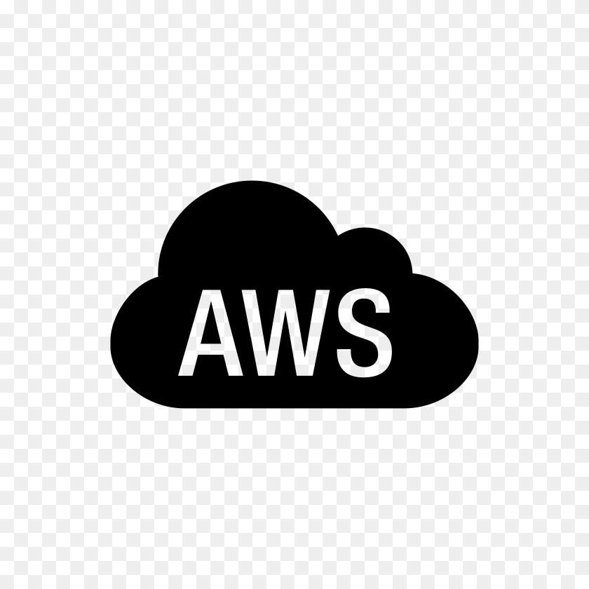 4096x4096 Aws Icon, Gray Sticker PNG