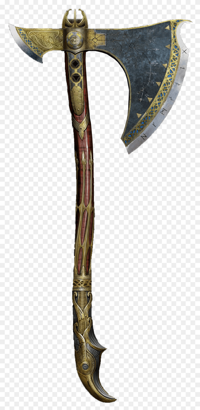 1233x2617 Axis Vector War Axe Leviathan Axe Fully Upgraded, Tool, Stick, Bronze HD PNG Download