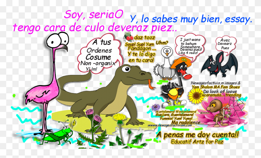 950x546 Ay Miro No Mas Miro No Mas En El Gallinero Nuestro Cartoon, Animal, Reptile, Dinosaur HD PNG Download