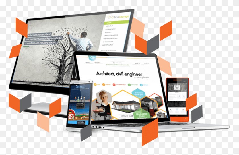 844x525 Ayatas Technologies Help Companies To Create Incredible Responsive Magento Development, Computer, Electronics, Person HD PNG Download