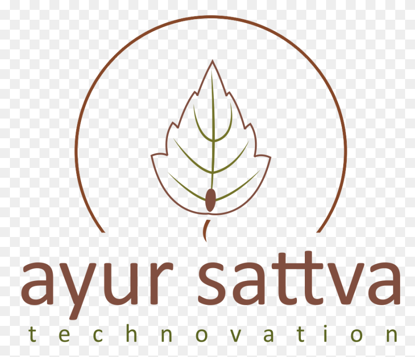 873x743 Ayur Sattva Technovation Logo Tan, Tree, Plant, Ornament HD PNG Download