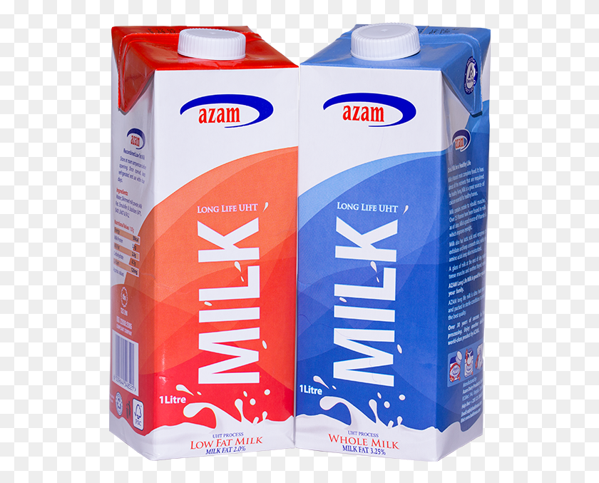 536x617 Azam Uht Milk Azam Milk Whole Milk, Beverage, Drink, Box HD PNG Download
