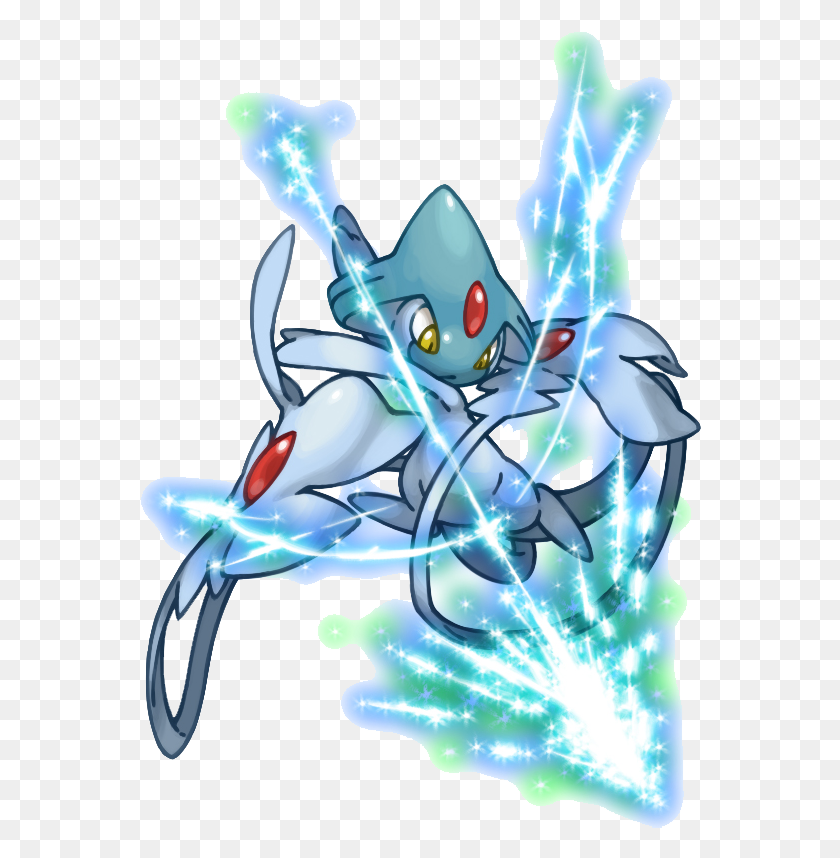 562x798 Descargar Png Azelf Pokemon Azelf, Gráficos, Diseño Floral Hd Png