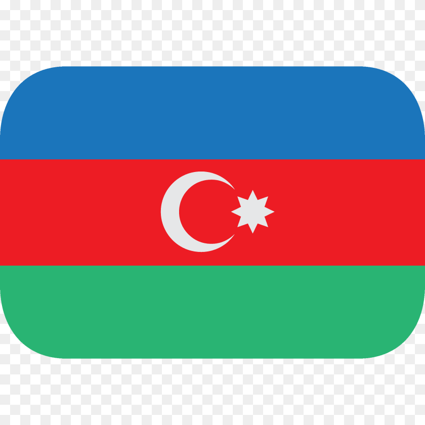 Azerbaijan Flag Emoji Clipart, Logo PNG