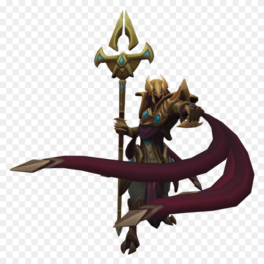 885x885 Azir Render Illustration, Weapon, Weaponry, Spear HD PNG Download