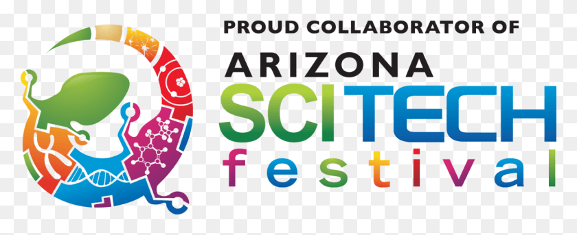 1200x436 Descargar Png Azscitech Festival Arizona Sci Tech Festival, Texto, Número, Símbolo Hd Png