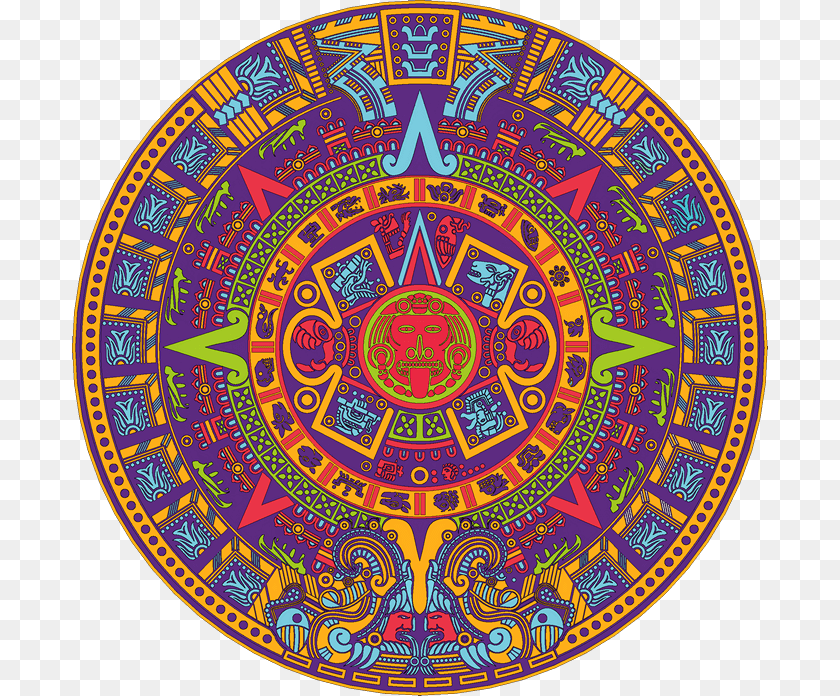 Aztec Calendar Vector Illustration Aztec Calendar 3d, Art, Pattern Clipart PNG