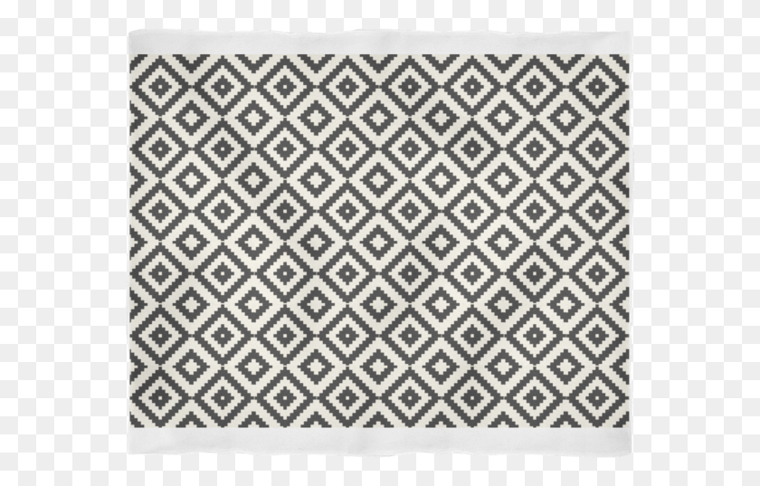 565x477 Aztec Diamond Pattern Black Ivory Graphic Print Blanket Grey Rug Geometric Pattern HD PNG Download