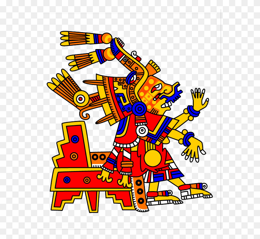 589x714 Ацтекский Бог Шочикецаль, Графика, Каракули Hd Png Скачать