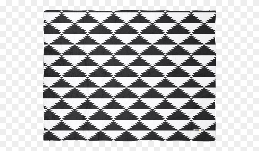 566x432 Ацтекский Узор Треугольник Черно-Белое Одеяло 3 Размера Подушка, Ковер, Текстура, Одеяло Png Скачать