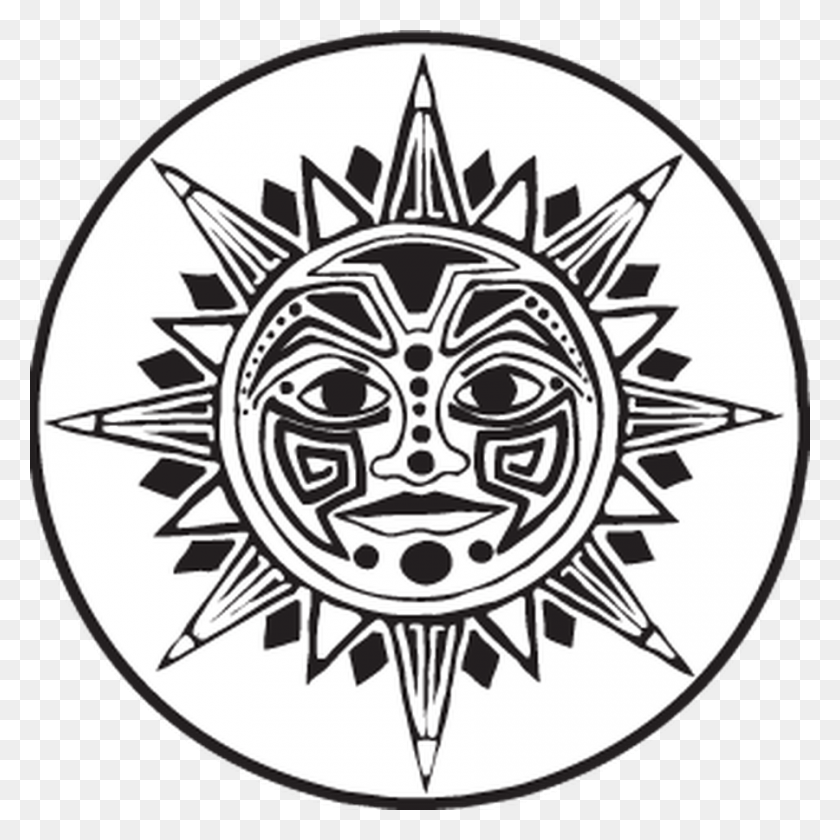 900x900 Aztec Warrior Symbols And Meanings Ancient Tribal And Aztec Sun Stone Designs, Symbol, Emblem, Star Symbol HD PNG Download