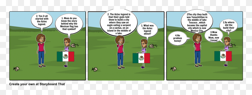 1145x378 Descargar Png Aztecas Y El Símbolo En La Bandera Mexicana Bandera Azteca, Comics, Libro, Persona Hd Png