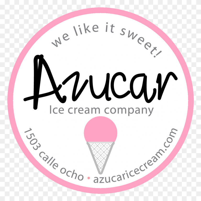 1067x1067 Azucar Logo V2 Highres Ice Cream Cone, Label, Text, Cream HD PNG Download