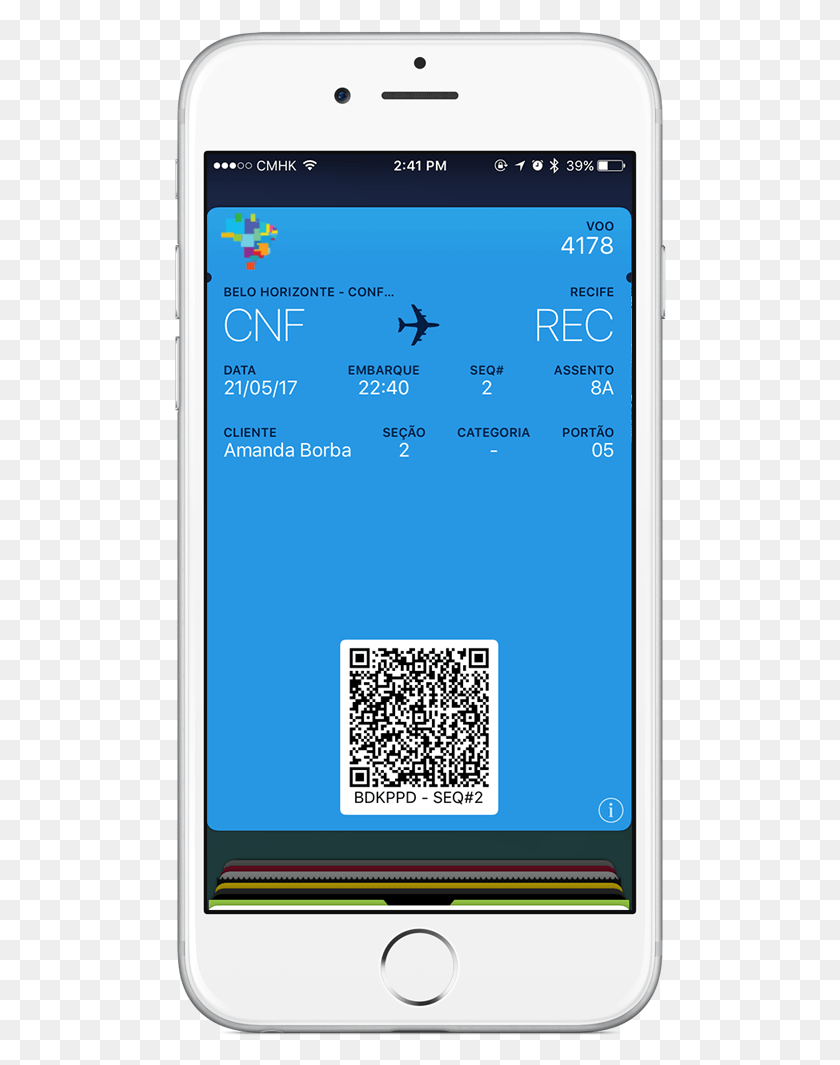 492x1005 Azul Airways Digital Boarding Passes Mobile Wallet Azul Boarding Pass, Mobile Phone, Phone, Electronics HD PNG Download