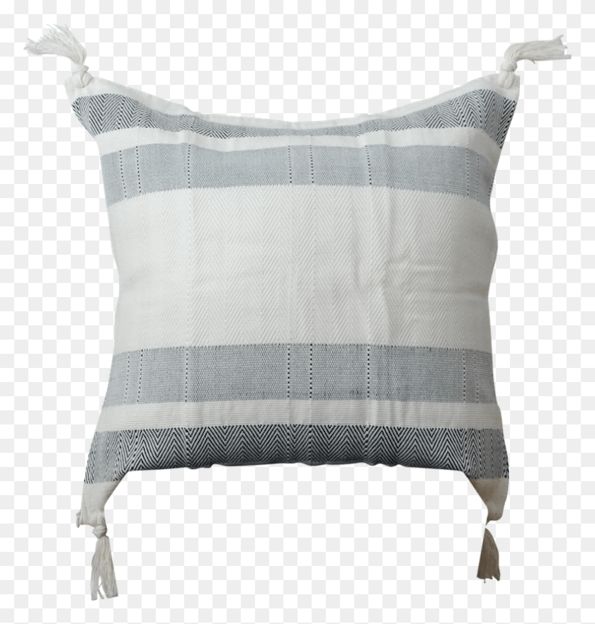 789x832 Azulina Home Neutral Stripe Tassel Pillow Woolen, Cushion, Home Decor, Diaper HD PNG Download