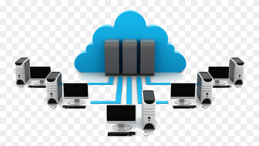 747x412 Descargar Png Azym Cloud Servers Are Vmware Virtual Machines That Que Son Los Servicios De Red, Electronics, Lcd Screen, Monitor Hd Png