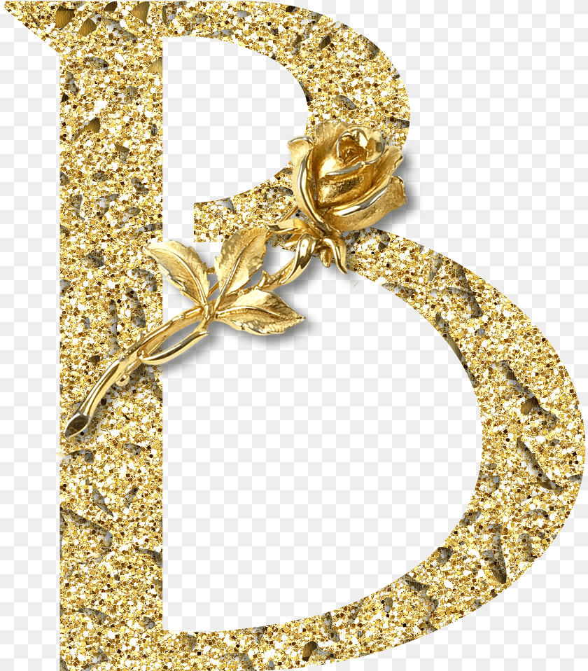 833x958 B Alfabeto Floral Oro Alfabeto Floral Oro, Gold, Accessories, Jewelry, Text Sticker PNG