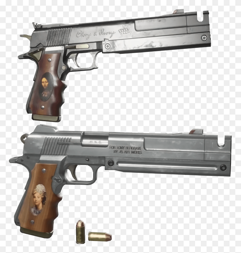 1413x1491 B Ebony And Ivorybbrbrthe Gold Standard Of Firearms Devil May Cry 5 Ebony And Ivory, Gun, Weapon, Weaponry HD PNG Download