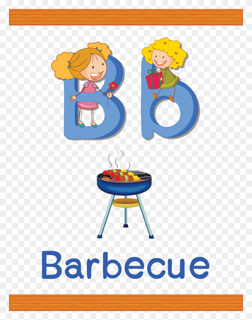 1413x1817 B For Barbecue Worksheet, Text, Alphabet, Leisure Activities HD PNG Download