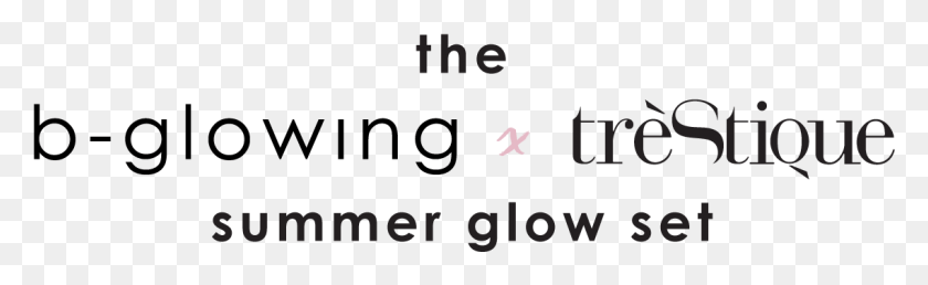 1137x289 B Glowing X Trestique Summer Glow Set Trestique, Text, Alphabet, Number HD PNG Download
