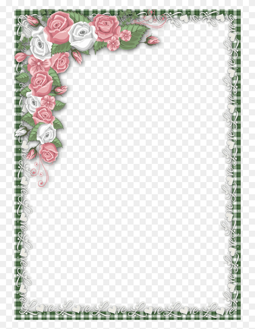 746x1024 B Love Printable Frames Borders And Frames Romantic Borders, Floral Design, Pattern, Graphics HD PNG Download