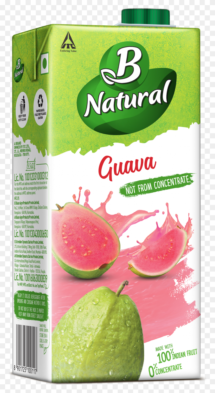 1489x2815 B Natural Guava Drinks Itc HD PNG Download