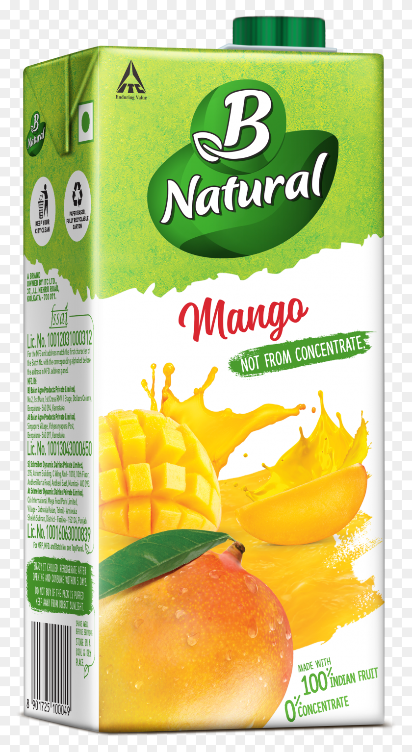 1489x2815 Descargar Png / Mango Natural B Natural Naranja Hd Png