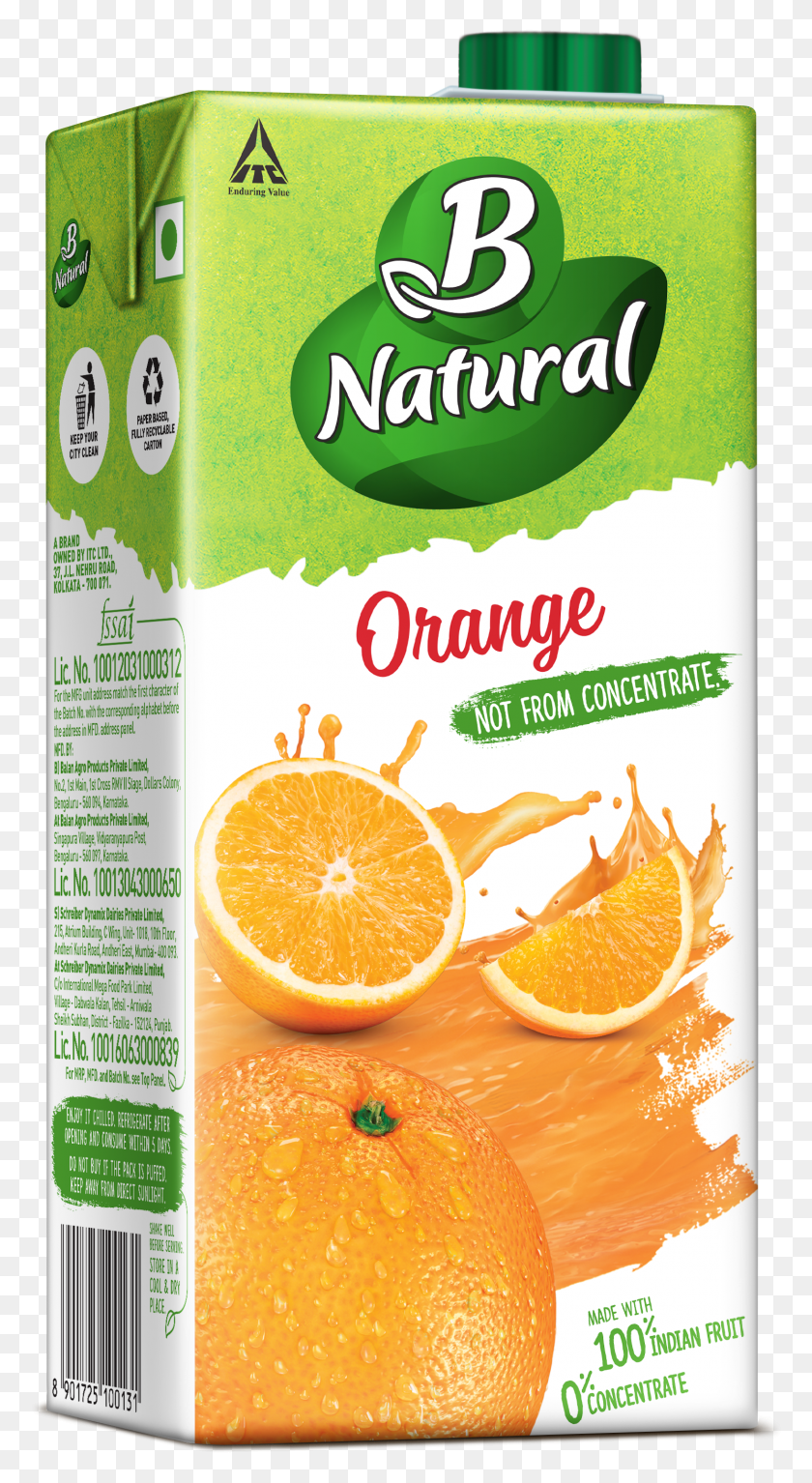 1489x2815 B Natural Orange B Natural Mango Juice HD PNG Download