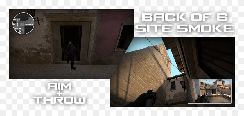 1735x758 B Window Smoke Is Very Useful Together With Back Of Pc Game, Person, Human, Counter Strike HD PNG Download