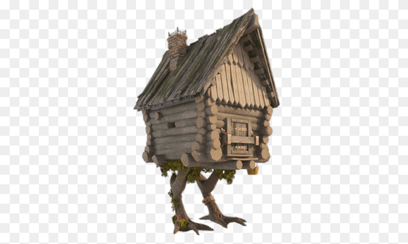 347x503 Baba Yagas Hut On Chicken Legs, Architecture, Housing, Building, Cabin Clipart PNG
