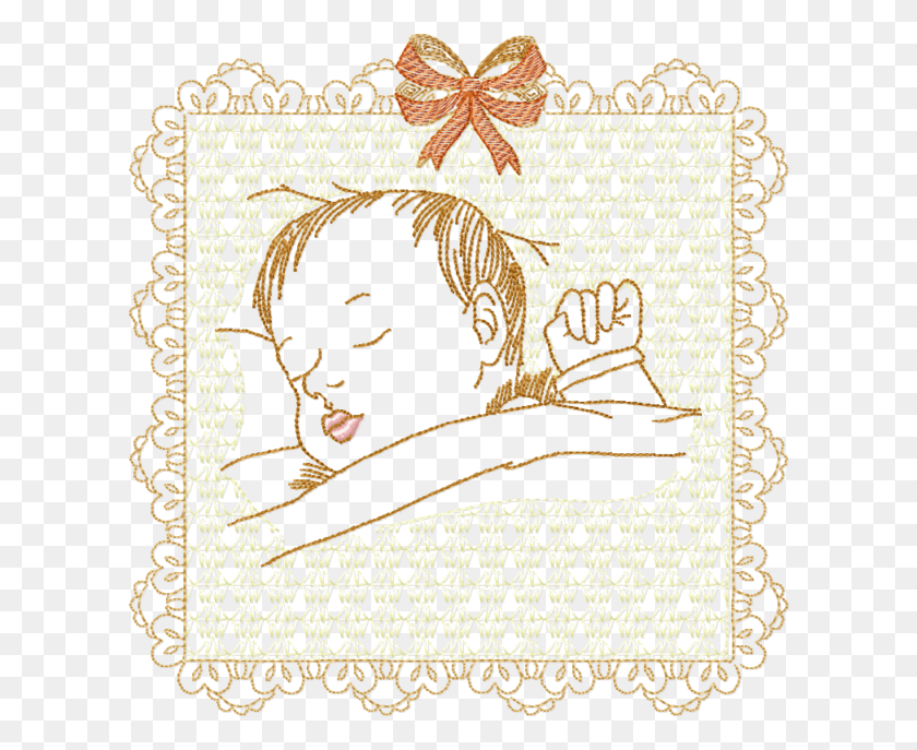 606x627 Babies Line Work And Blocks 10 Machine Embroidery Designs, Rug, Lace, Jewelry HD PNG Download