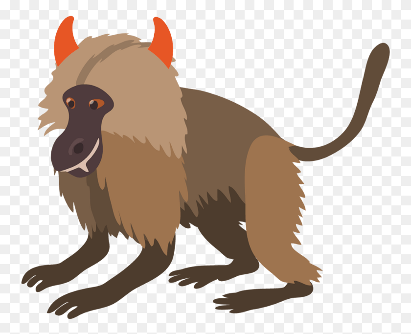 755x623 Baboons Are Not Widely Celebrated For Their Mild Manners Gelada, Wildlife, Animal, Mammal HD PNG Download